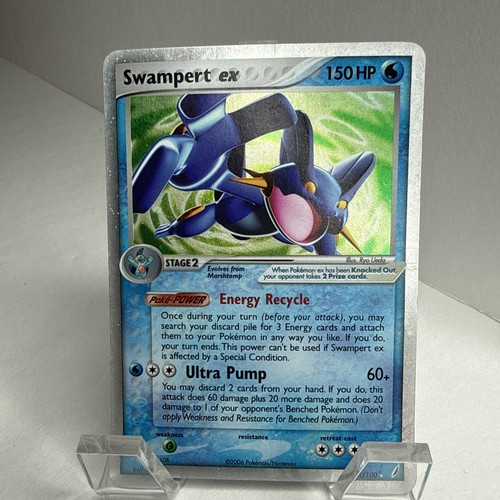 Swampert ex 98/100 EX Crystal Guardians Holo Ultra Rare English 150 HP 2006