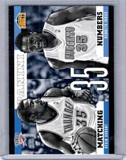 2012-13 Panini #4 Kevin Durant / Kenneth Faried Matching Numbers