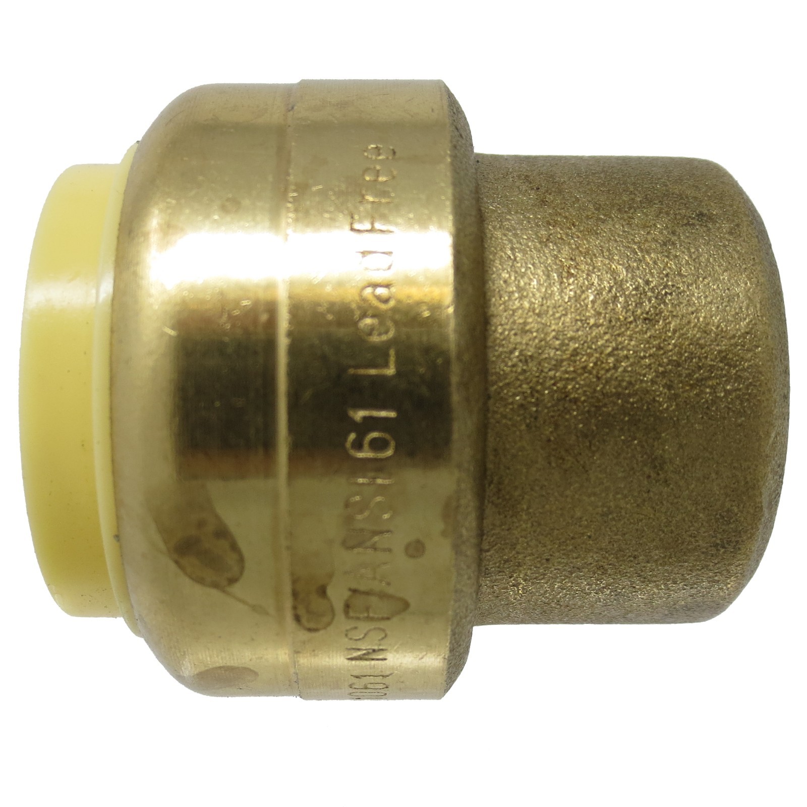 20 pcs - 1" Sharkbite Style PUSH FIT Plug End Cap Lead Free Brass - PEX GUY