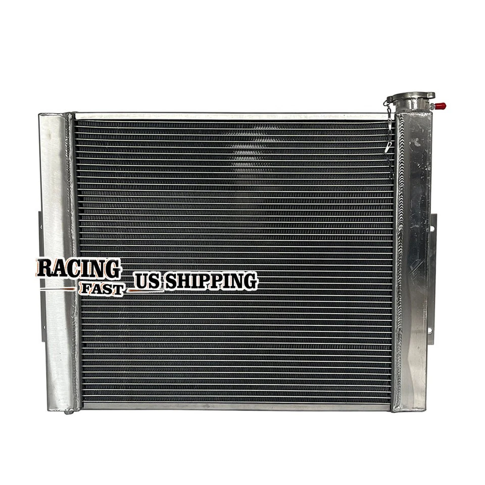 Radiador de aluminio para Jeep CJ7 1976-1986 1977 CON CHEVY V8 LS SWAP CJ MT manual Foto 4 de 4