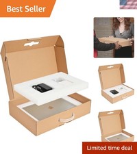 Eco-Friendly Laptop Shipping Box with 360-Degree Protection  Easy Carry Handle