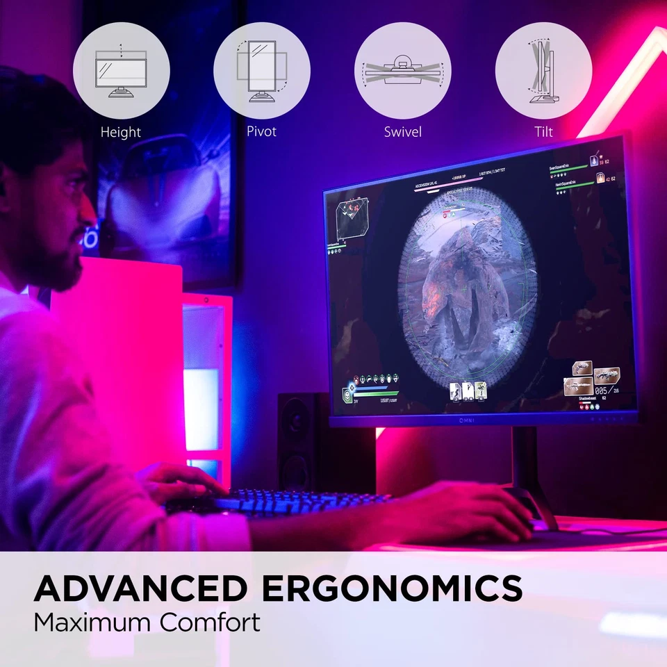 27 Inch Full Hd Gaming Monitor 180Hz Ips Freesync G-sync 0.5Ms Response Rate - Image 3 of 4