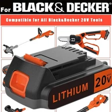 2.0Ah for Black and Decker 20V Lithium-Ion Max Battery 20 Volt LBXR20 /Charger