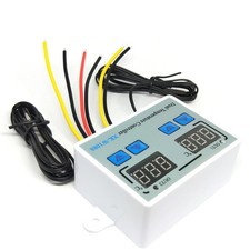 Dual Digital Thermostat Temperature Controller Two Relay Output Thermoregul OIUT