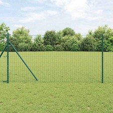 WALPLUS Euro Fence Green 1x10 m Steel