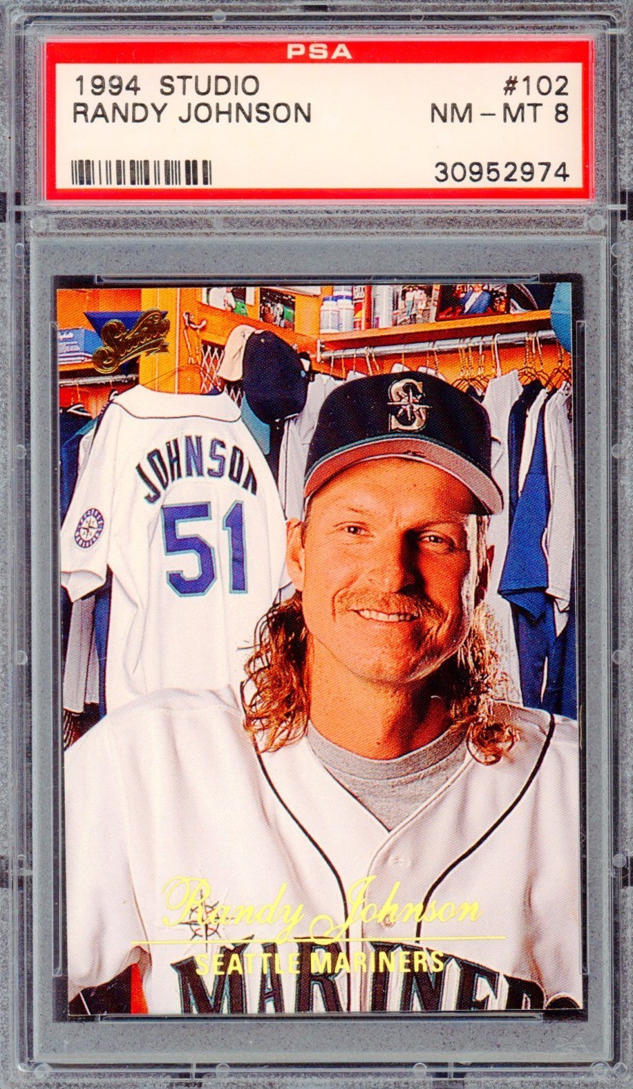 1994 Studio - Randy Johnson #102 PSA 8