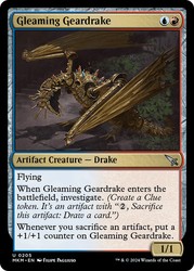 Gleaming Geardrake - Foil - Murders at Karlov Manor #205