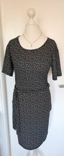 Kleid Jerseykleid Calze del Mondo schwarz wei...