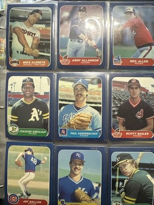1986 Fleer Update Trading Cards Complete Set 1-132