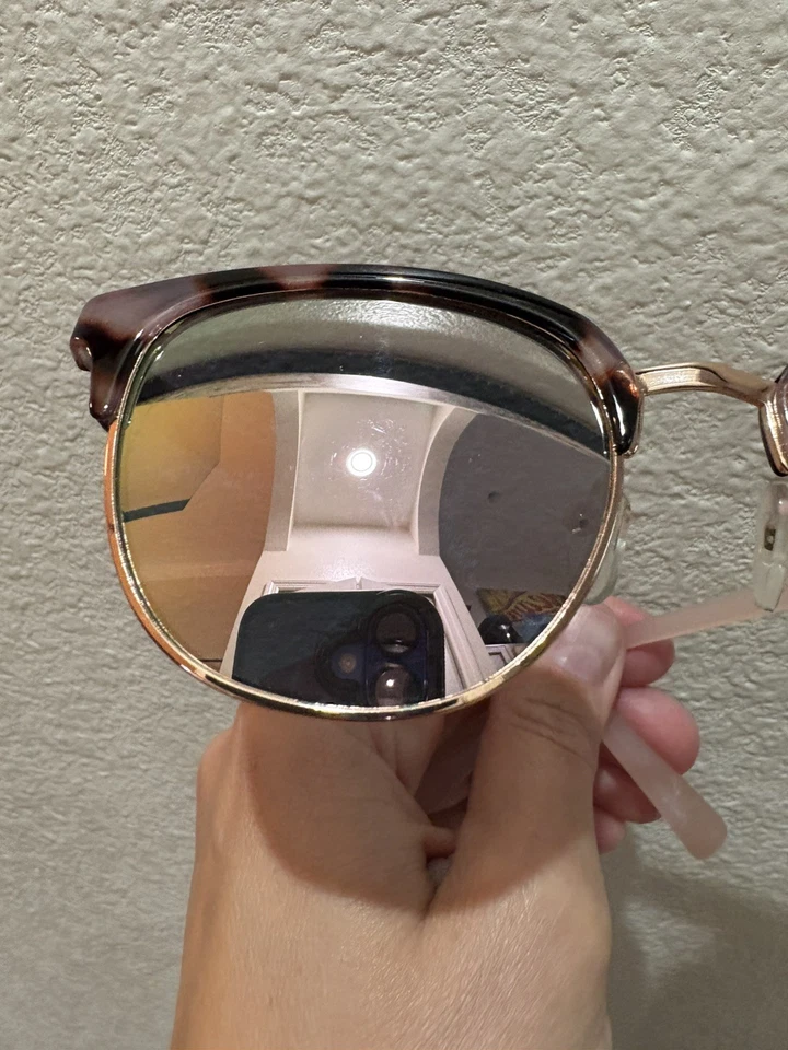 ROXY 经典形状龟壳和玫瑰金太阳镜粉色手臂 RS3004OP-218 — 第 4/4 张图片