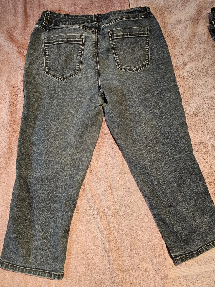 Dana Buchman Capri Jeans Size 10 Womens - Imagem 4 de 4