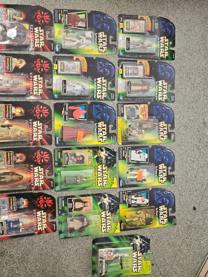 Star Wars Lot of 19 Power of the Force - Jedi & Episode 1 MAJORITY MINT - Image 2 of 4