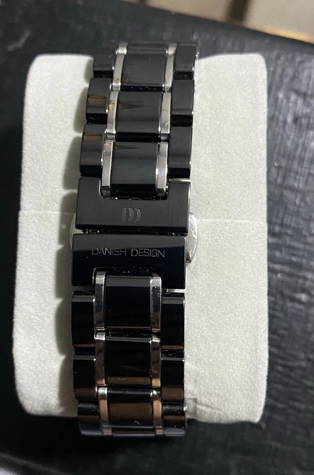 Danish Design IV63Q860 Ladies Ceramic Sapphire Chronograph Black Watch - Image 2 of 3