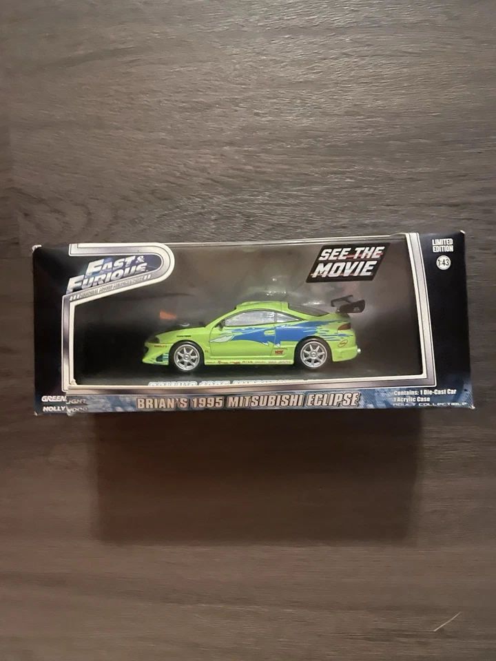 Greenlight 1:43 Fast & Furious Brians 1995 Mitsubishi Eclipse Toyota Supra MKIV - Image 2 of 4