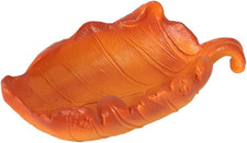 Reptile Feeding Dish Bowl, Leaf-Shaped Water  Food Bowl for Small Reptiles and