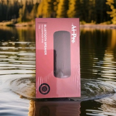 Red Bluetooth Speaker HD Sound Portable Wireless IPX5 Waterproof 24H Battery