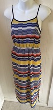 Vince Camuto Multicolored Striped Maxi Dress Women's Small