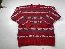 Vintage Portland Sweater Co Mens Large Sweater USA Made Textured Knit Grandpa