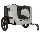 Pet Bike Trailer, Foldable Dog Carrier, 16-Inch Wheels, Belt, Universal Fit,