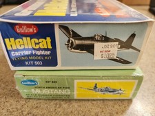 Guillow's F6F Hellcat Kit 503 Mustang Kit 905 US WWII Carrier Fighter
