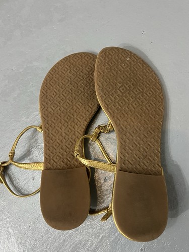 Tory Burch Emmy Metallic Thong Sandal Size 5.5 - Picture 4 of 9
