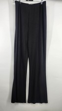 Reformation High-Waisted Wide Leg Black Tencel Trousers Size Large
