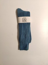 B studio -men's socks - blue- Cotton blend - Made in USA **M9**