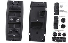 Window Switch Power Control Button Front Left Driver Side Compatible with 2010