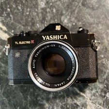 Yashica TL Electro X used. Black Body. Excellent condition. Includes Case