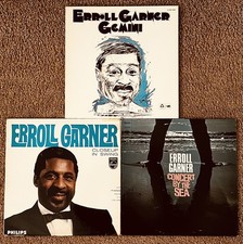 3 x Erroll Garner LP’s: Gemini [Gatefold], Closeup in Swing & Concert By The Sea