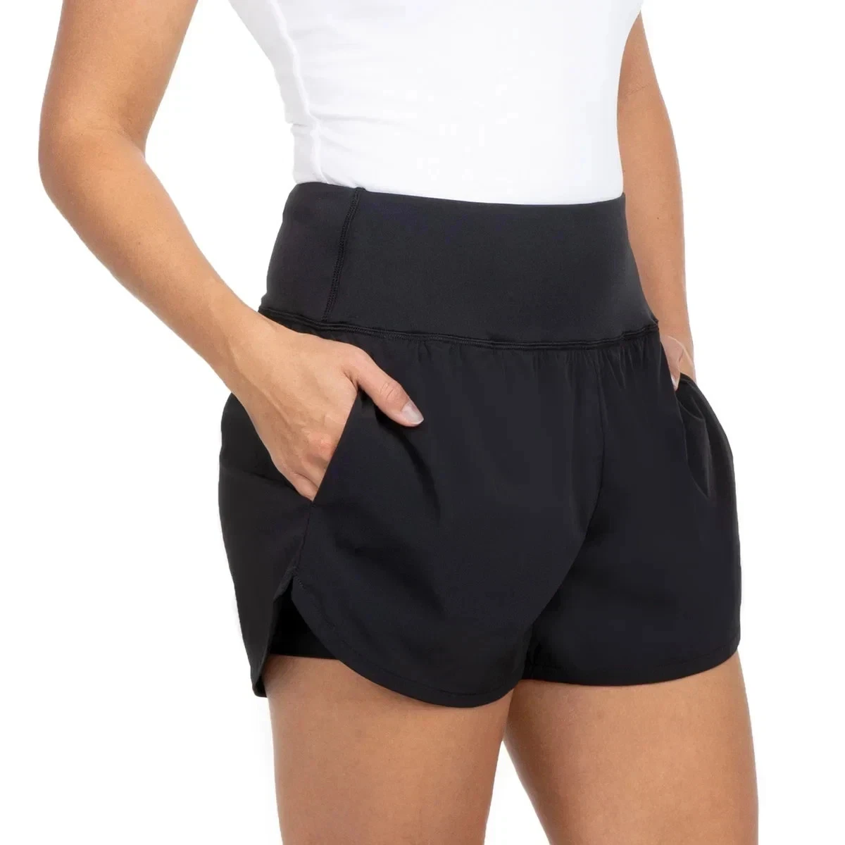 Spyder Women's Woven Shorts Black White Green 1368
