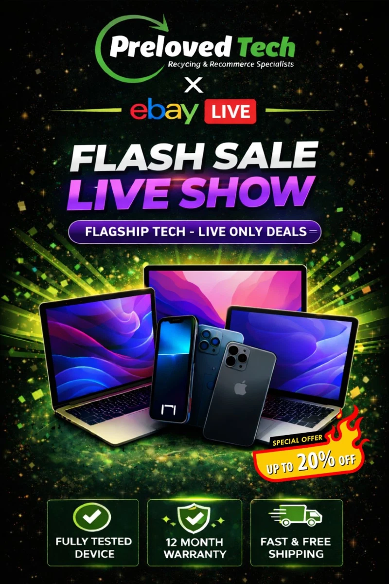 Flash Tech Deals – Grab Premium Devices Before They’re Gone - eBay Live