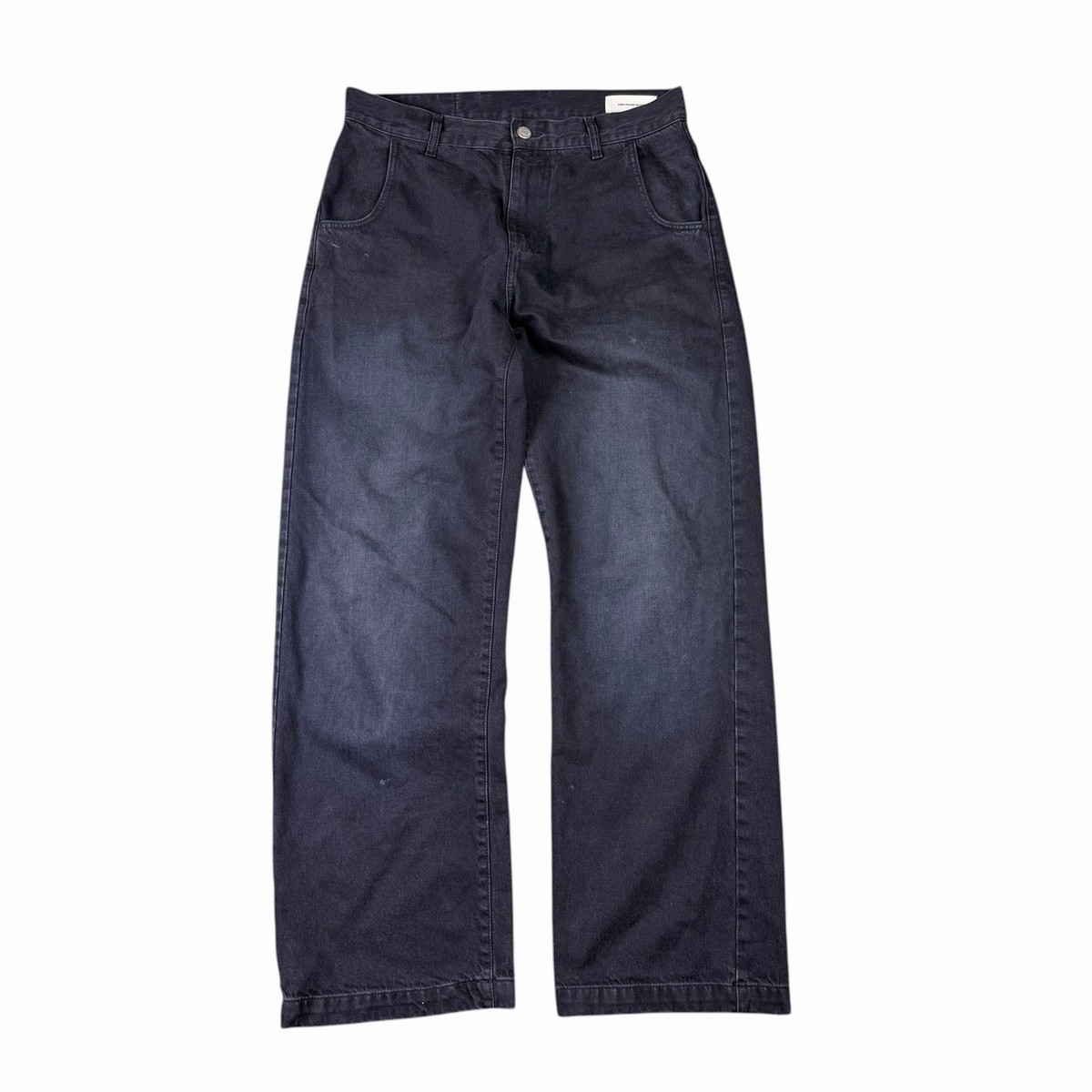 mfpen herreekvipering Black Denim Jeans Pants Straight Cut Mens 
