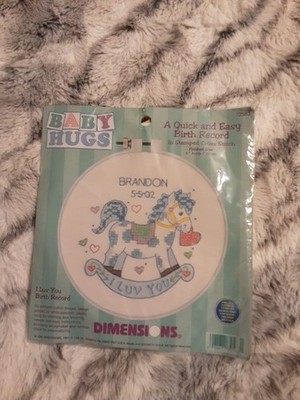 Dimensions I Love You Birth Record