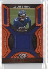 2025 Certified New Generation Jerseys Mirror Orange /249 Abdul Carter 1rm6
