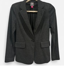 Vince Camuto Gray Blazer One Button Size XS Women's Suit Jacket Preppy Academia