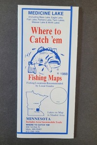 MN Fishing Maps, Twin Cities, Medicine-Bass-Eagle-Fish-Parkers-Twin-Weaver-Wirth