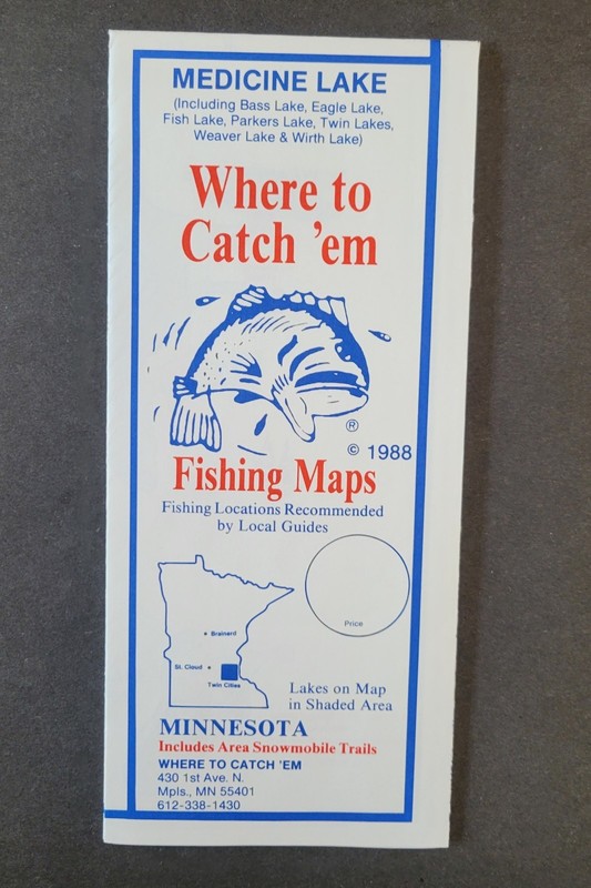 MN Fishing Maps, Twin Cities, Medicine-Bass-Eagle-Fish-Parkers-Twin-Weaver-Wirth