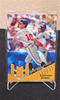 Pinnacle 1996 Hardball Heroes Starburst Chipper Jones #166 Atlanta Braves