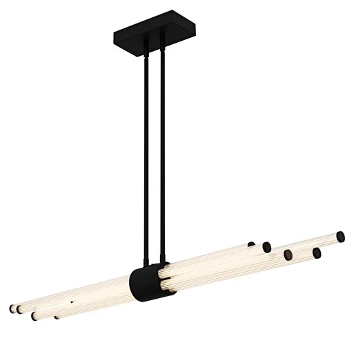 Quoizel PCTAL146 Talbott 46"W LED Linear Chandelier - Black - Picture 8 of 12