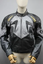 BELSTAFF Cobra Vintage Motorcycle Racing Black Zip Biker Jacket Mens Sz M