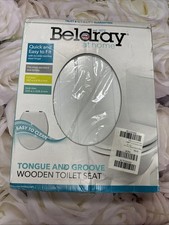 Beldray LA033758 Tongue and Groove Toilet Seat - White
