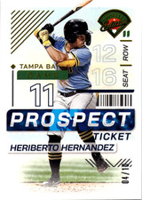 2024 Panini Prospect Edition Heriberto Hernandez Gold #/10