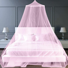 Moskitonetz Bett f&uuml;r Doppelbetten Einzelbett Rosa,0.6*2.5*10.5m Moskitonetz Fein