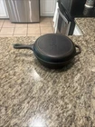 New ListingVintage Lodge #8CF Cast Iron Chicken Fryer Skillet with Lid 10.25"