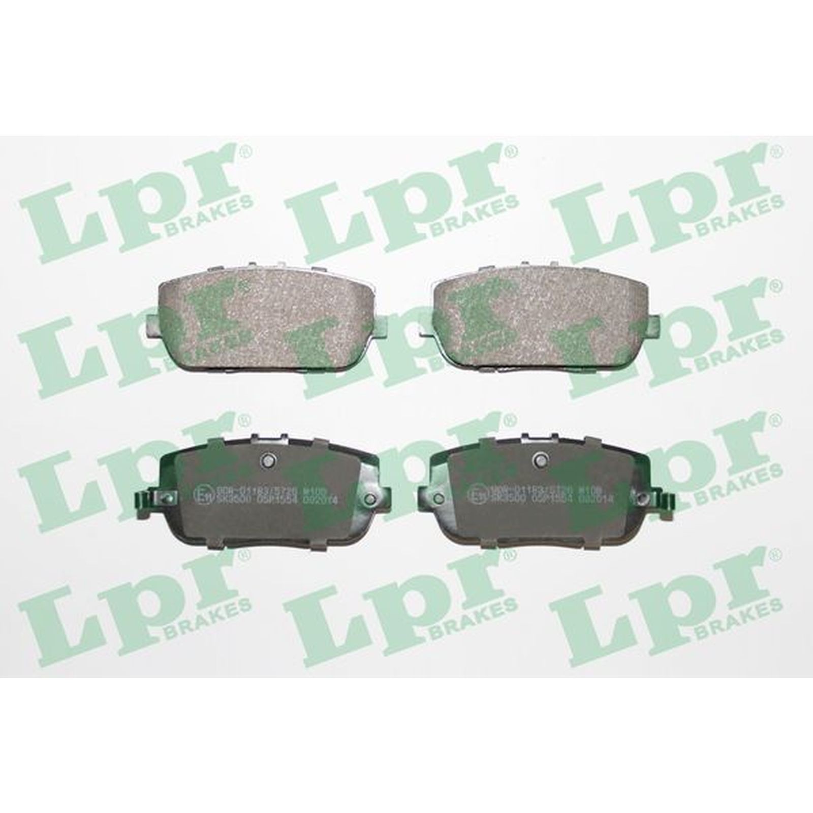1x ORIGINAL® Lpr Bremsbelagsatz, Scheibenbremse Hinten für Abarth 124 Spider