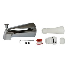 Plumb Pak PP825-35 Chrome-Plated 1-Handle Diverter Tub Spout 3/4 and 1/2 IPS in.