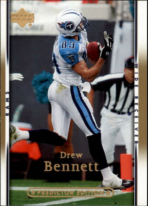 2007 Upper Deck Gold Predictor Edition #175 Drew Bennett - FB