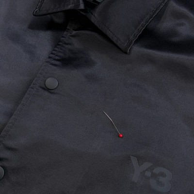 Y-3 Adidas Yohji Yamamoto 2025 Coach Jacket Black Lined Men's L