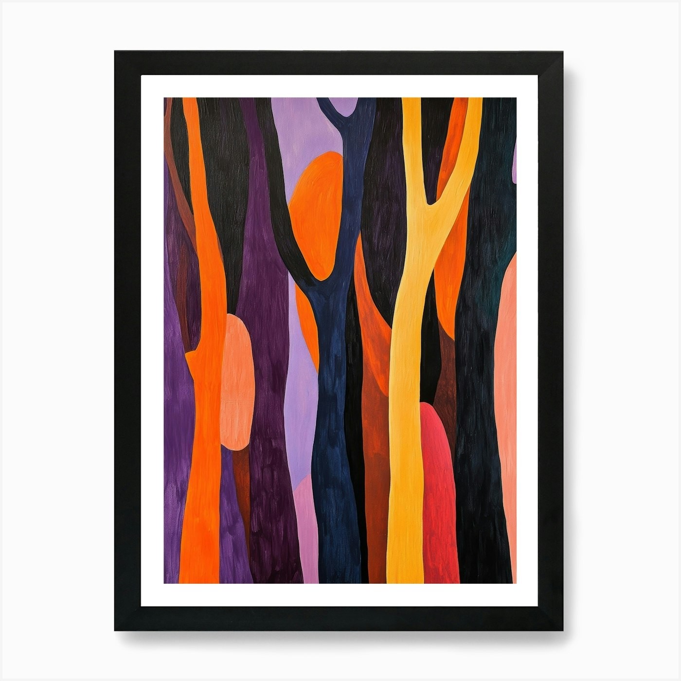 'Trees' 8 Art Print Framed Wall Art Poster Canvas Print Picture